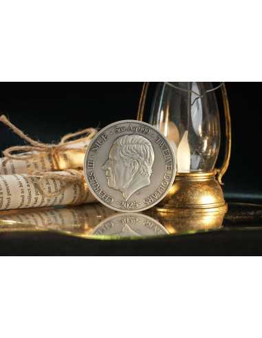 AQUARIUS Zwölf Tierkreiszeichen 5 Oz UV Silbermünze 12$ Dollars Niue 2024 - Coins & More - Tschad