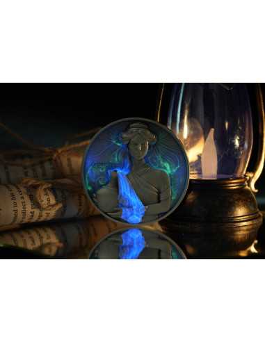 AQUARIUS Douze Signes du Zodiaque Pièce 5 Oz UV Argent 12$ Dollars Niue 2024 - Coins & More - Tchad