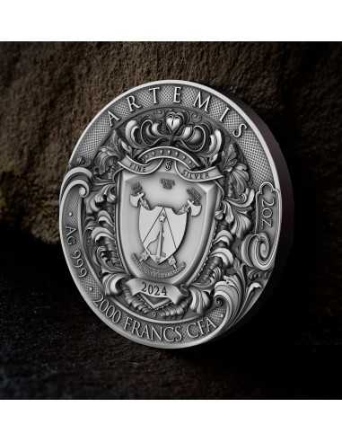 ARTEMIS 2 Oz Silbermünze 2000 Francs Kamerun 2024 - Coins & More - Kamerun