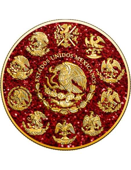 RUBY Edelsteine Libertad 1 Oz Silbermünze Mexiko 2023 - Coins & More - Mexiko