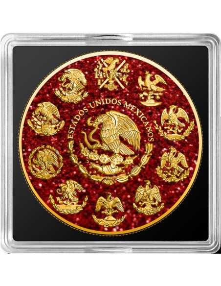 RUBY Edelsteine Libertad 1 Oz Silbermünze Mexiko 2023 - Coins & More - Mexiko