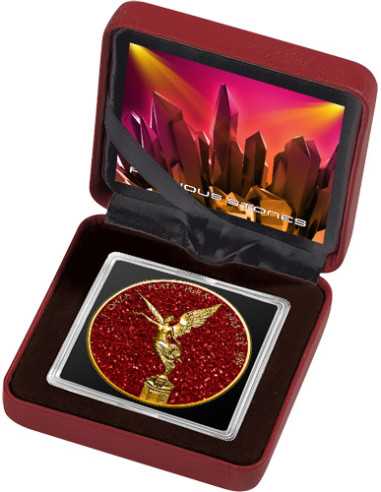 RUBY Edelsteine Libertad 1 Oz Silbermünze Mexiko 2023 - Coins & More - Mexiko