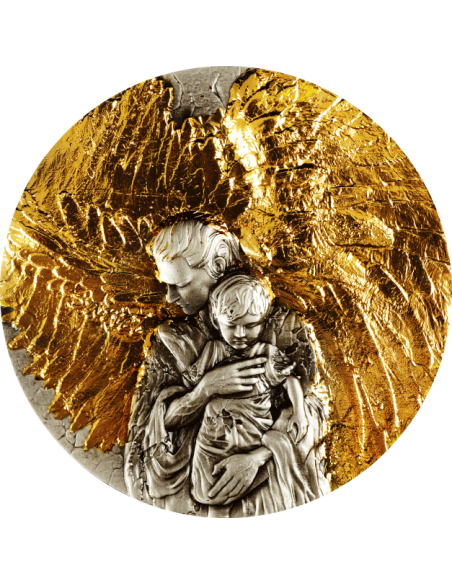 SAN SARIEL Arcangelo 2 Oz Moneta d'Argento Antica 2000 Franchi Camerun 2025 - Coins & More - Camerun