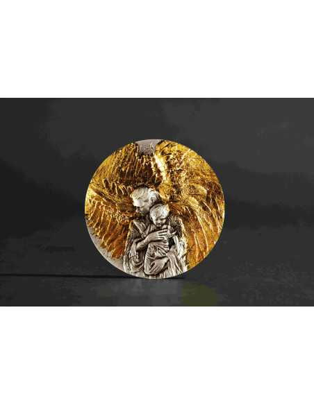 SAN SARIEL Arcangelo 2 Oz Moneta d'Argento Antica 2000 Franchi Camerun 2025 - Coins & More - Camerun